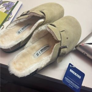 Look alike Birkenstock Suede Clogs with Soft Lining